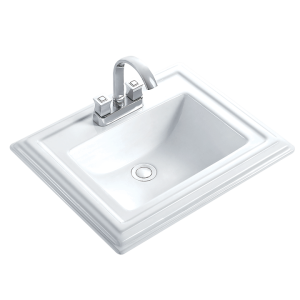 23” x 19” Square Porcelain Sink