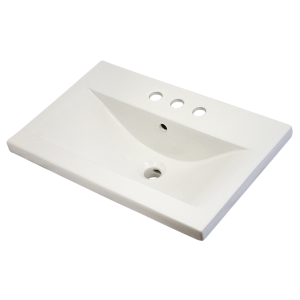 24” x 16” Rectangle Porcelain Sink