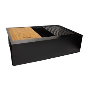 33″ x 22″ PVD Coated Gunmetal Farm Sink