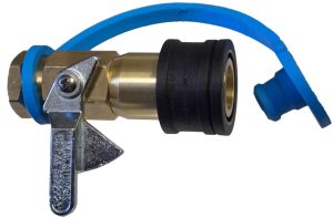 Quick Disconnect Ball Valve with Dust Cover Plug – 1/4″