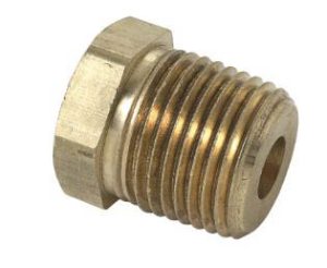 1/2″ X 1/4″ Hex Bushing – Lead Free Brass