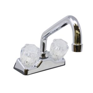 Chrome Twin Handle Bar Faucet