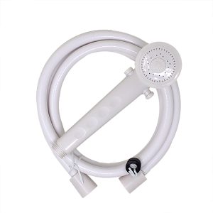White Shower Handle