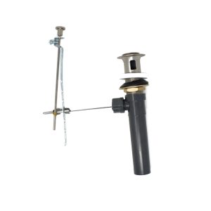 ABS/Brass Pop-up Assembly with Overflow – Brushed Nickel