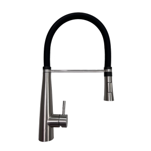 Brushed Nickel Single Handle Kitchen Faucet with Pullout Sprayer