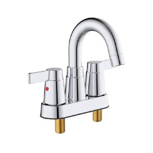 Chrome Twin Handle Lavatory Faucet