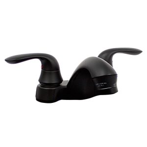 Matte Black Twin Handle Lavatory Faucet