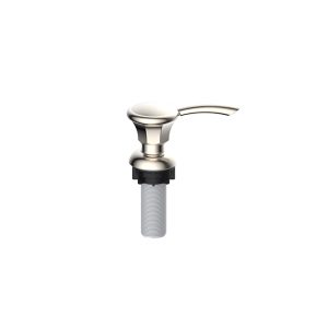 Brushed Nickel Plastic Soap Dispenser