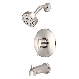 Brushed Nickel Standard Shower Slim Handle