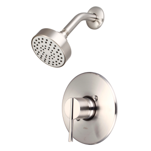 Brushed Nickel Standard Shower Slim Handle