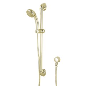 Brushed Nickel Slide Bar with Shower Head