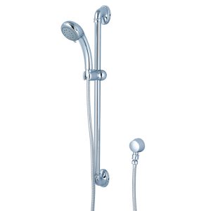 Chrome Slide Bar with Shower Head