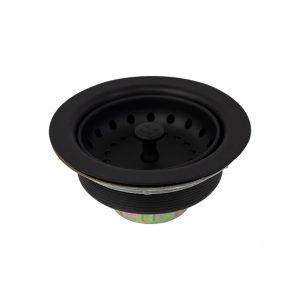 Metal Basket Sink Strainer – Matte Black