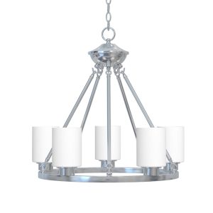 5 Lt Watson Chandelier – Brushed Nickel