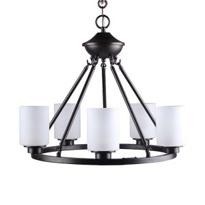 5 Lt Watson Chandelier – Bronze
