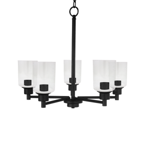5 Lt Lucian Chandelier – Matte Black