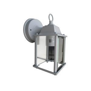 1 Lt Square Lantern Outdoor Wall Light – Gloss White