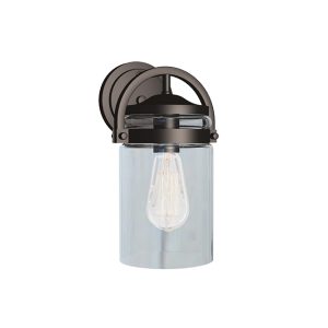 1 Lt  Outdoor Wall Light – Bronze