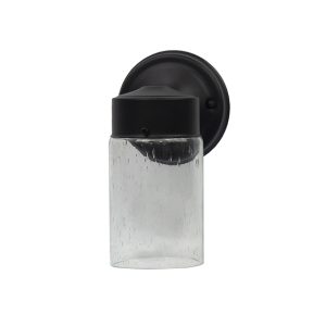 1 Lt Metal Jellyjar Exterior Light – Matte Black (Fixture Only)