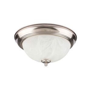 2 Lt 11″ Flush Mount Fitter – Brushed Nickel