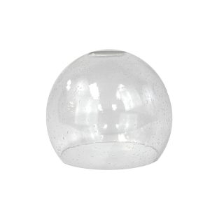 Clear Round Seedy Glass