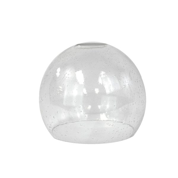 Clear Round Seedy Glass