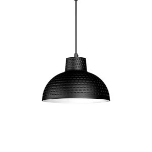 1 Lt Hammered Mini Pendant – Black