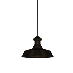 1 Lt  Metal Pendant – Matte Black