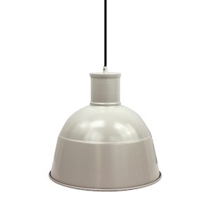 1 Lt Large Metal Pendant – Gray