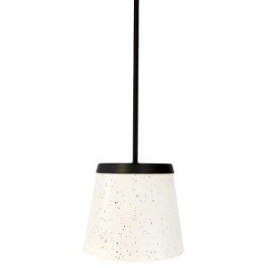 1 Light Painted Terrazzo Stick Pendant