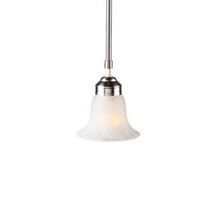 1 Lt Retractable Mini Pendant – Brushed Nickel