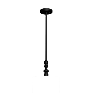 Matte Black Stick Pendant