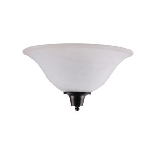 1 Lt Half Sconce – Brushed Nickel/Crimson Coffee