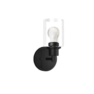 1 Lt Lucian Sconce  – Matte Black