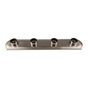 4 Lt Race Track Bath Bar – Brushed Nickel