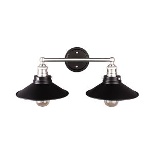 2 Lt Admiral 2 Tone Bath Light – Brushed Nickel