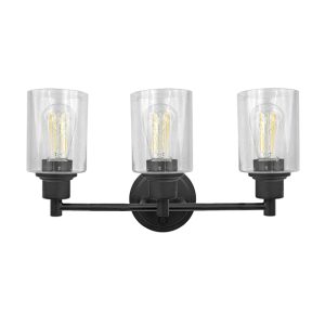 3 Light Bath Light – Matte Black