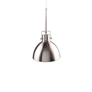 1 Lt Voyage Cord-Hung Metal Mini Pendant – Brushed Nickel