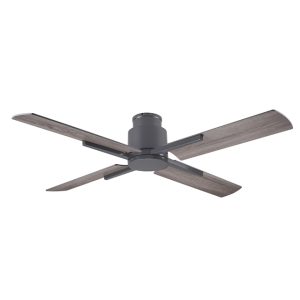 52″ 4 Blade Fan – Gray with Weathered Wood Blades
