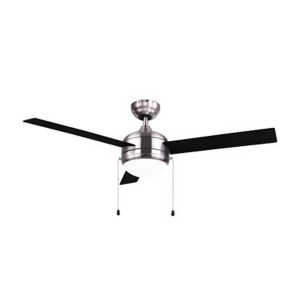 52” Led Brushed Nickel w/ Reversible Black/White Blades