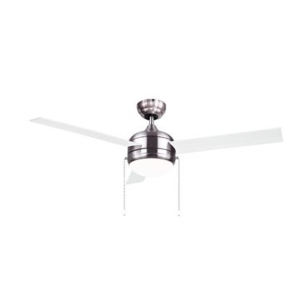 52” Led Brushed Nickel w/ Reversible Black/White Blades