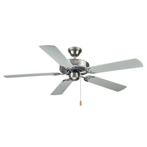 52″ Combo Fan – Brushed Nickel with White and Black Blades