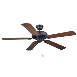 52″ Combo Fan – Rustic Bronze with Dark Oak / Dark Walnut Blades