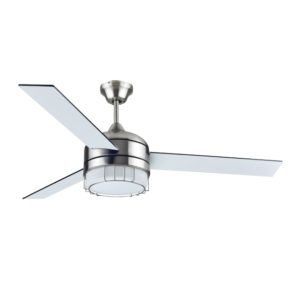 42″ 3 Blade Fan – Brushed Nickel with Black/White Blades