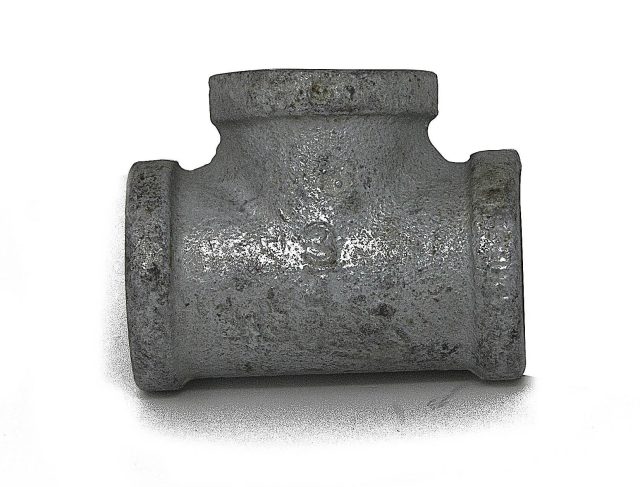 3/4" X 1/2" X 3/4" Galvanized Tee