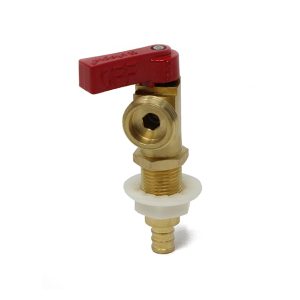 LF 1/2″B X 3/4″Ht Washing Machine Valve Red Handle
