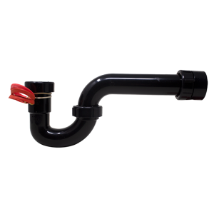 1-1/2″ Black P-Trap W/Adapter & Tpr Washers