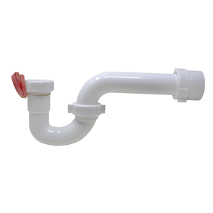 1-1/2”White P-Trap W/Marvel Adapter & Tpr Washers