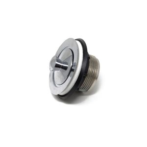 Plastic Tub Drain with Pop Stop – Chrome Plated