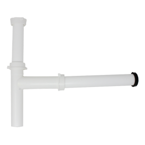 Disposal Waste W/Clamp Ring- White